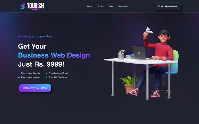 Tourish Tech website