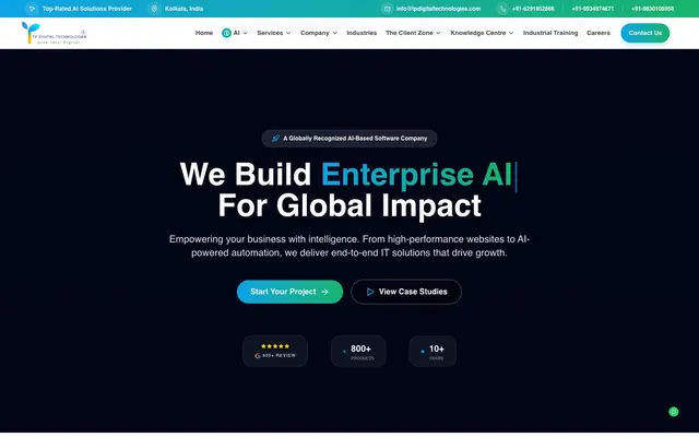 TP Digital Technologies website