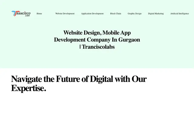 Tranciscolabs website