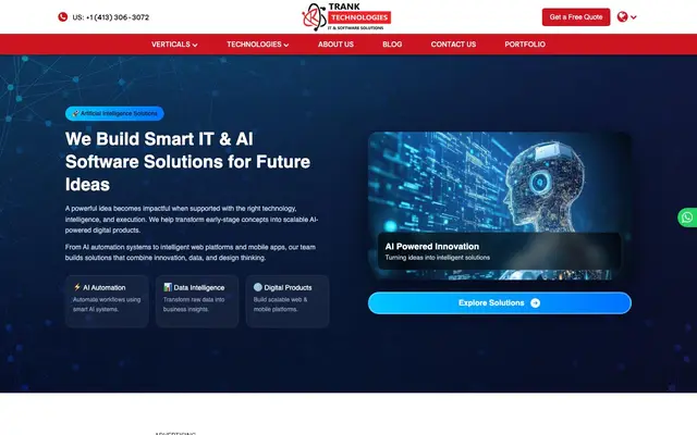 Trank Tec website