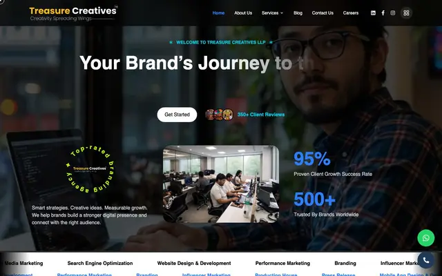 Treasure Creatives website