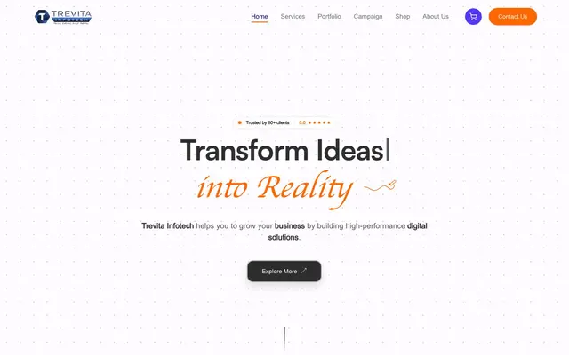 TREVITA INFOTECH website