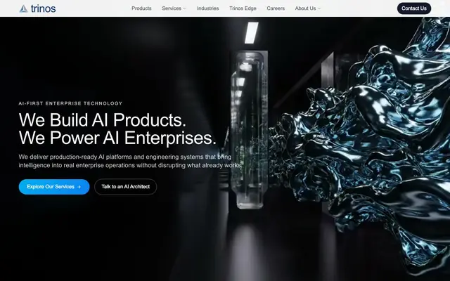 Trinos Technologies Pvt. Ltd. website