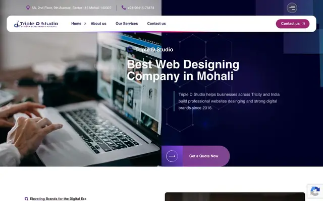 Triple D Studio website