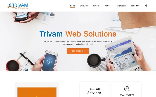 TRIVAM WEB SOLUTIONS website