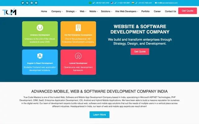 True Code Masters website
