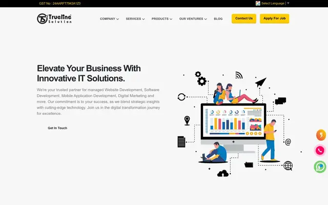 Trueline Solution - TLS India website