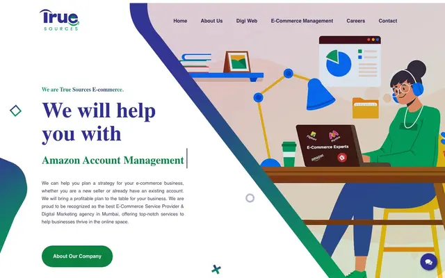 True Sources Ecommerce website
