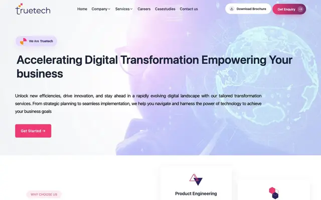 Truetech Solutions website