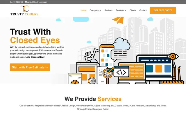 Trusty Coders website