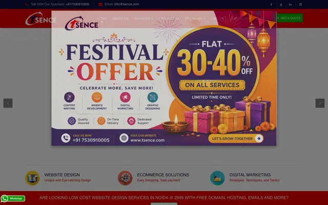 Tsence website