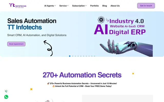 TT INFOTECHS PVT LTD website