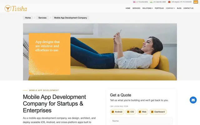 Tvisha Technologies website