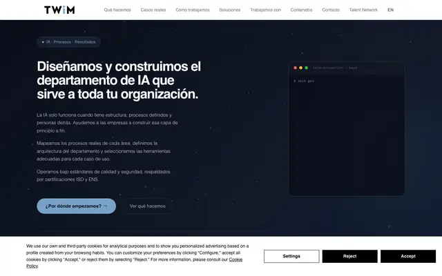 TWIM Advisors SL website