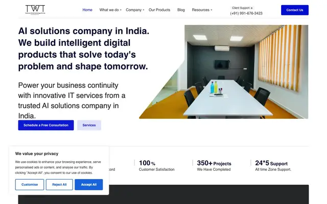 Tomorrow World Technologies website