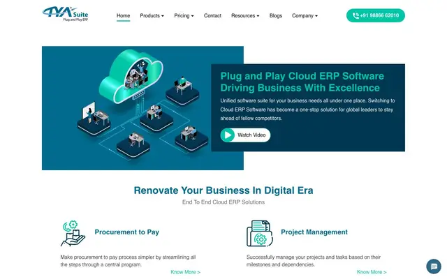 TYASuite Software Solutions Pvt. Ltd. website