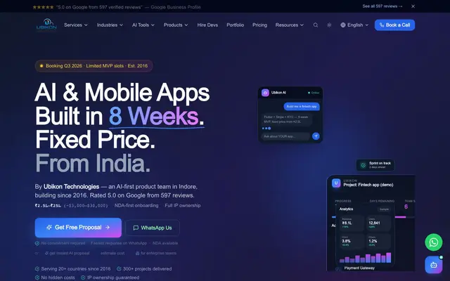 Ubikon Technologies Pvt Ltd website