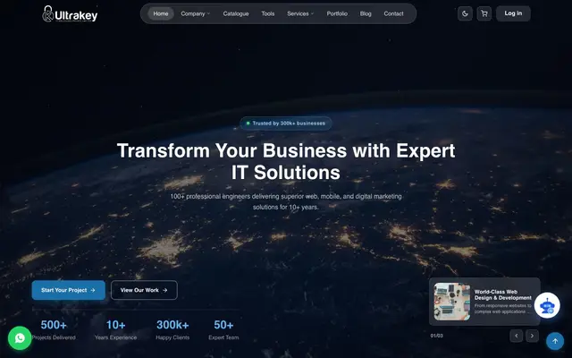 Way2Web IT Services website