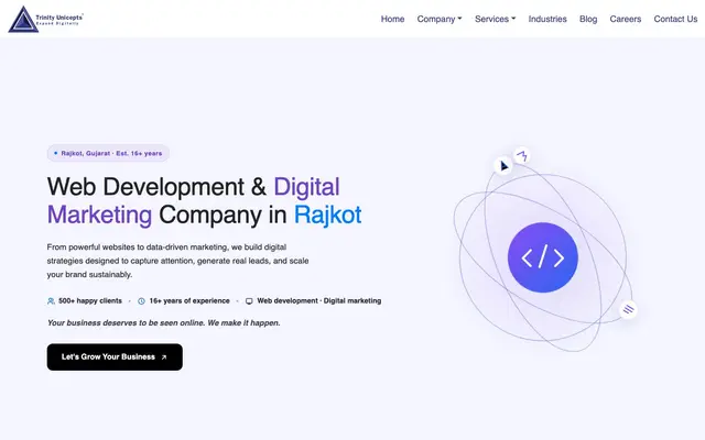 Trinity Unicepts Pvt. Ltd. website