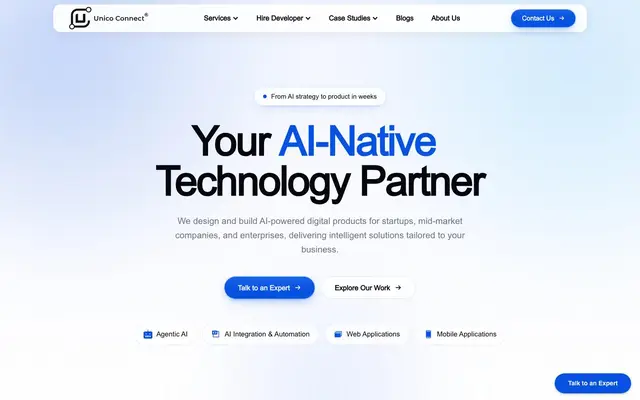 Unico Connect website