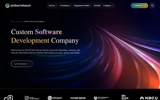Unified Infotech website