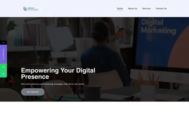 Unique Software Service website