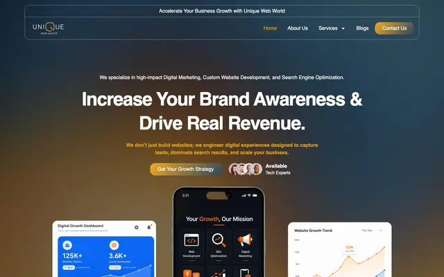 Unique Web World Pvt. Ltd website