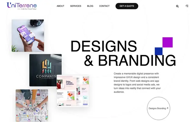 UniTerrene Websoft website