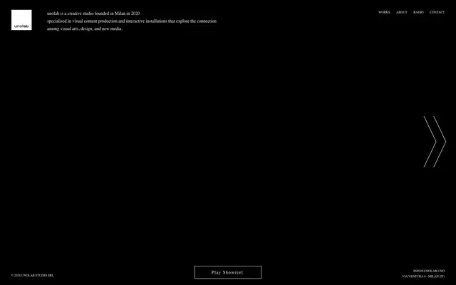 UNOLAB Design Studio website