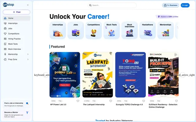 Unstop website