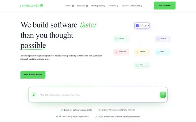 Unthinkable Solutions website