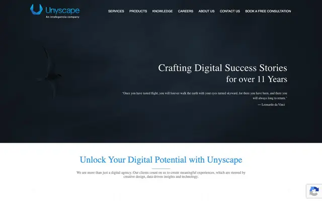 Unyscape Infocom Pvt. Ltd website
