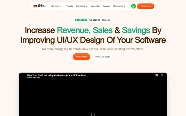 Upslide Design Studio website