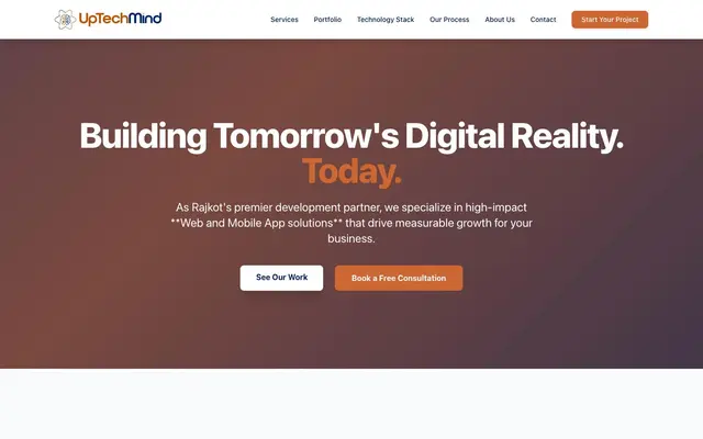 Uptech Mind website