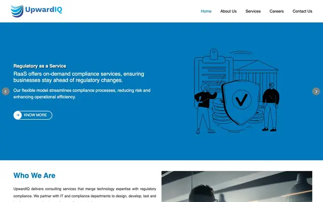 UpwardIQ Software Solutions Pvt Ltd. website