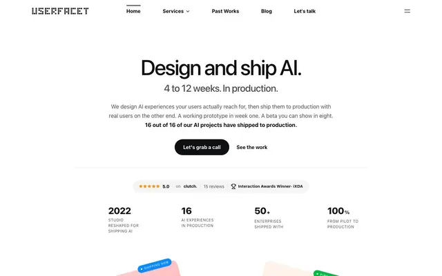 Userfacet website