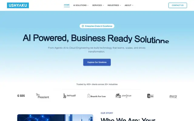 Ushyaku Software Solutions LLP website
