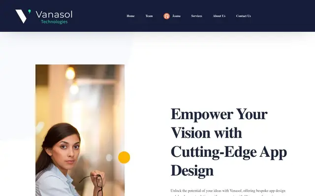 Vanasol Technologies Pvt. Ltd. website