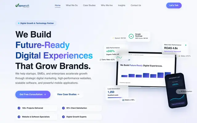 Vapour Soft Pvt. ltd. | Website Design Company In Noida website