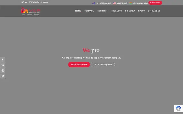 VAP Technology website