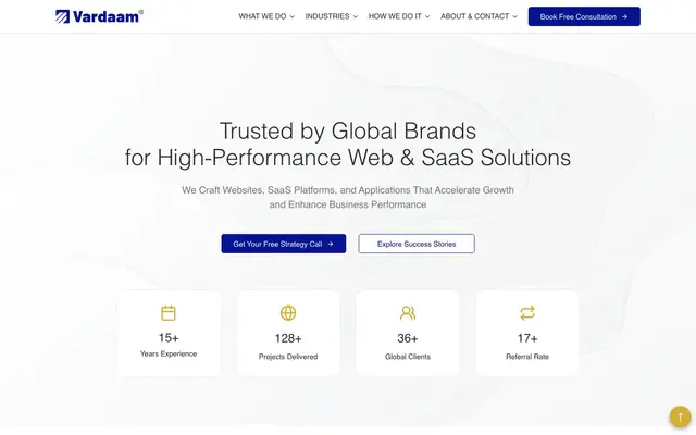 Vardaam Web Solutions PVT. LTD website