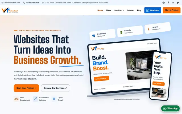 Vashu Tech website