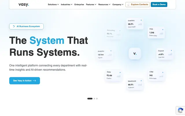 VasyERP Solutions Pvt. Ltd. website