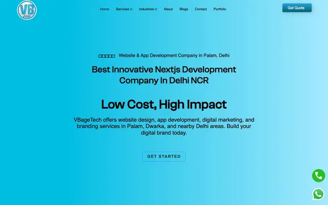 VBage Tech website