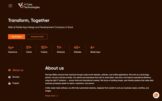 V Care Technologies website