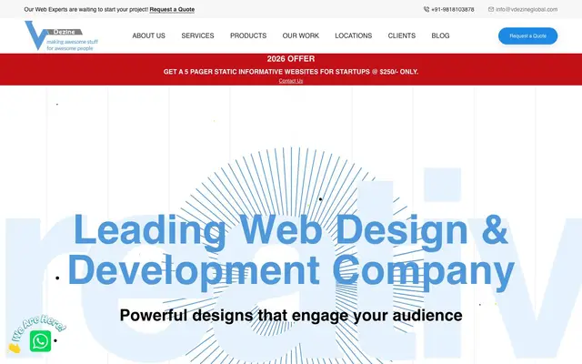 Vdezine Global website