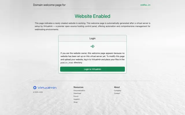 Vedha Technologies, Chennai website