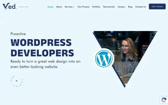 Ved Web Services website