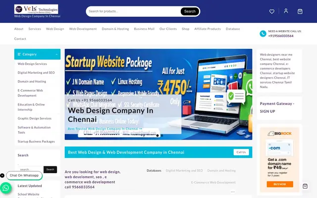 Web Designer In Chennai website