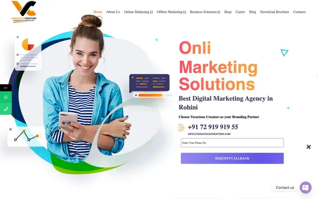 Veracious Creators Pvt Ltd website
